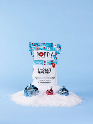 Chocolate Peppermint Poppy Popcorn