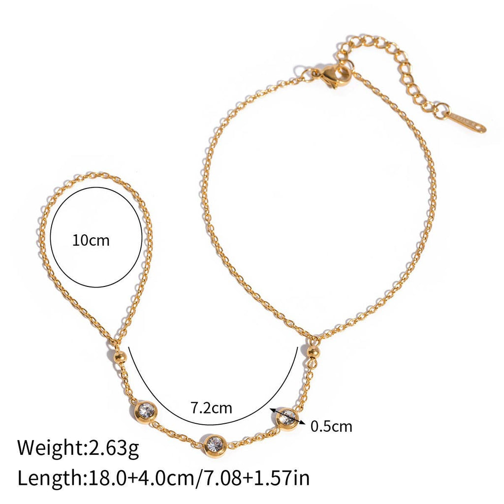 Eterna Finger Chain Ring Bracelet