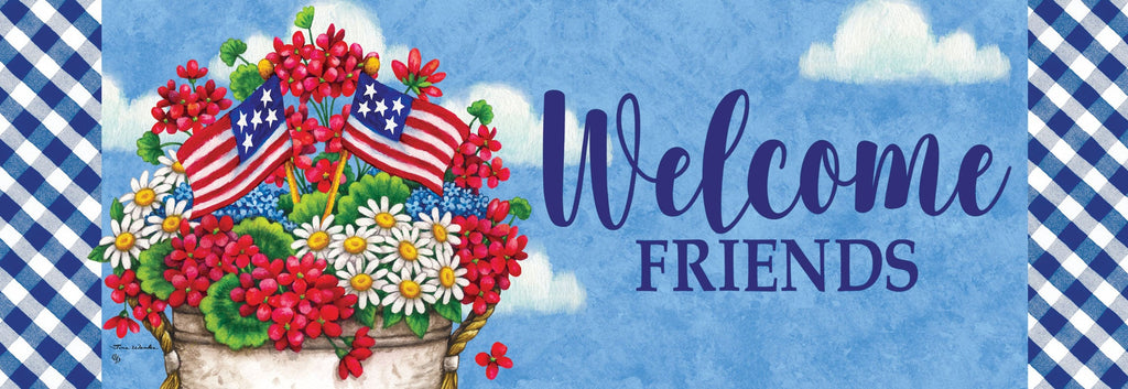 Patriotic Geranium Signature Sign