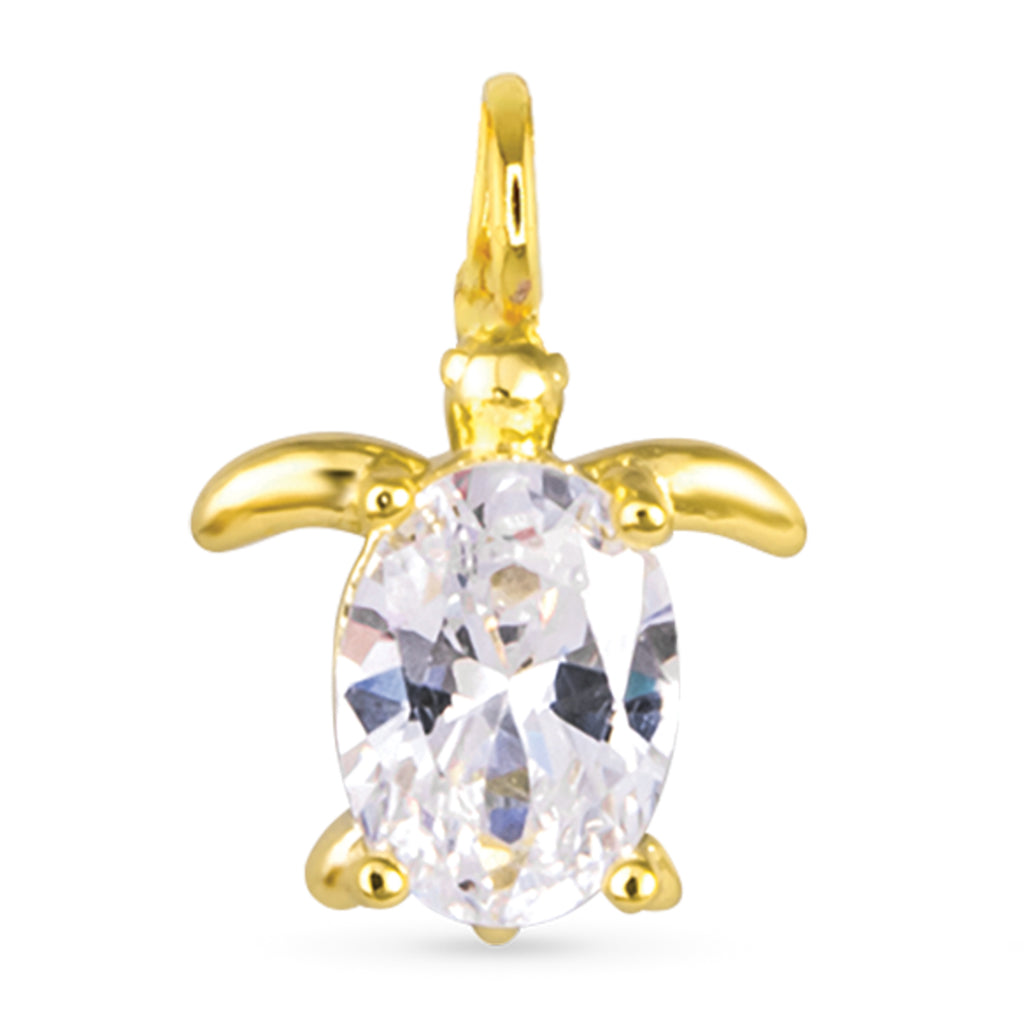 Amanda Blu Gold CZ Turtle Charm