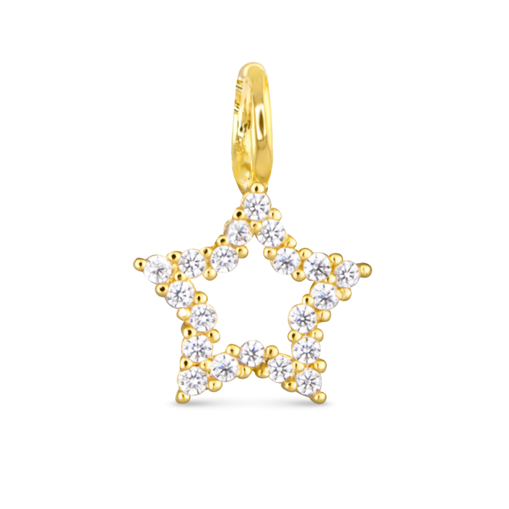 Amanda Blu Gold CZ Star Charm