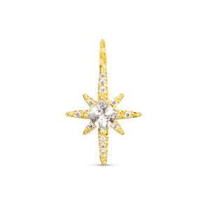 Amanda Blu Gold CZ North Star Charm