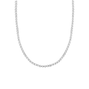 Amanda Blu Silver Add A Charm Box Chain Necklace