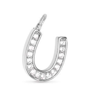 Amanda Blu Silver CZ Horseshoe Charm