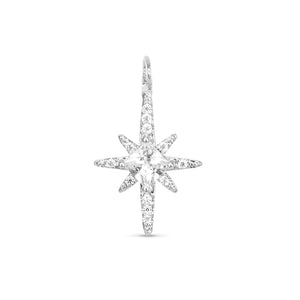 Amanda Blu Silver CZ North Star Charm