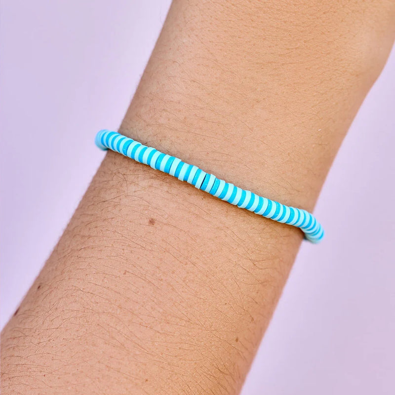 Canal Blues Seascape Stretch Pura Vida Bracelet