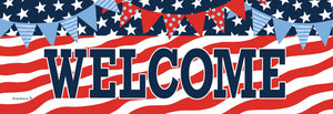 Patriotic Patterns Signature Sign