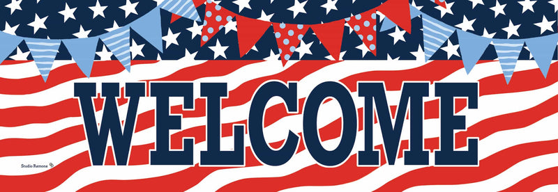 Patriotic Patterns Signature Sign