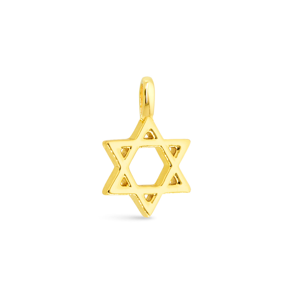 Amanda Blu Gold Star of David Charm