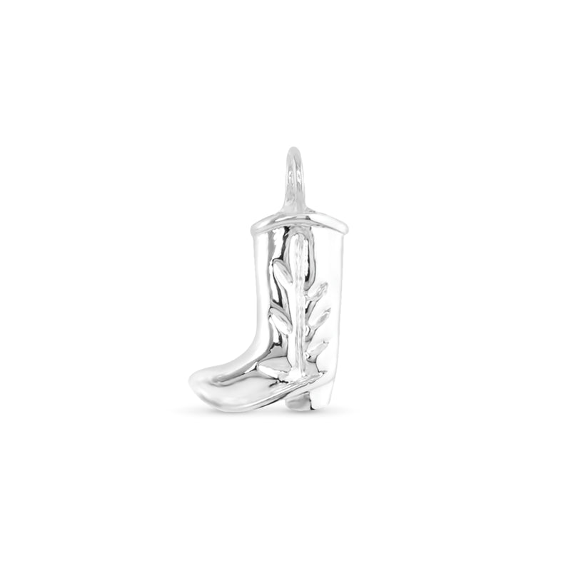 Amanda Blu Silver Cowboy Boot Charm