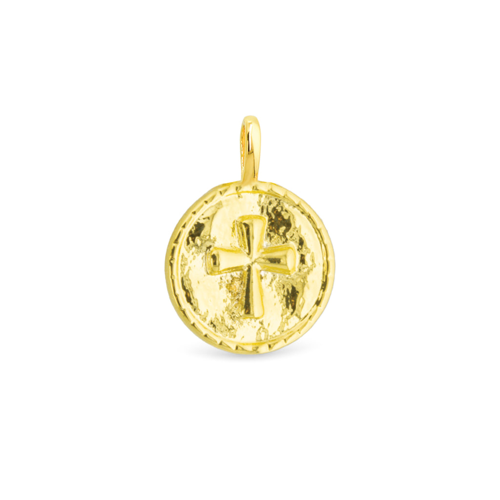 Amanda Blu Gold Cross Pendant Charm