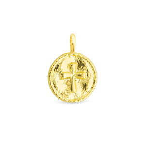 Amanda Blu Gold Cross Pendant Charm
