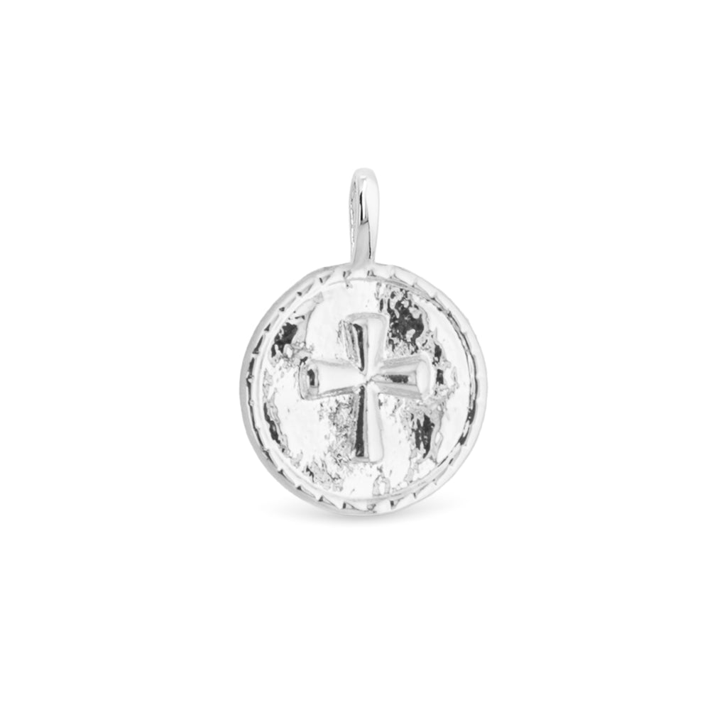 Amanda Blu Silver Cross Pendant Charm