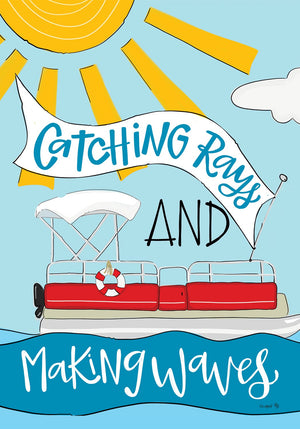 Catching Rays Garden Flag