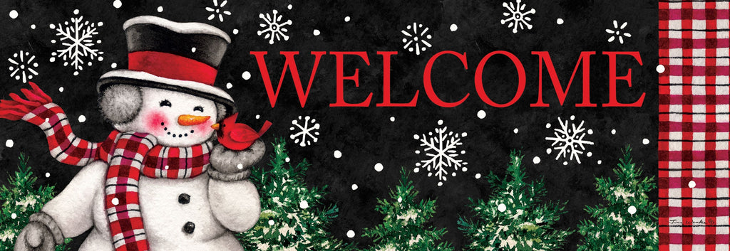 Snowman & Cardinal Signature Sign