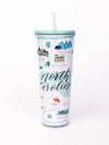 North Carolina Straw Tumbler