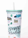 North Carolina Straw Tumbler