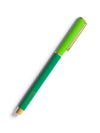 Green Colorblock Snap Cap Pen