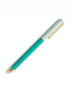 Teal Colorblock Snap Cap Pen