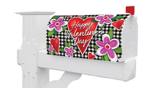 Gingham Valentine Mailbox Makeover