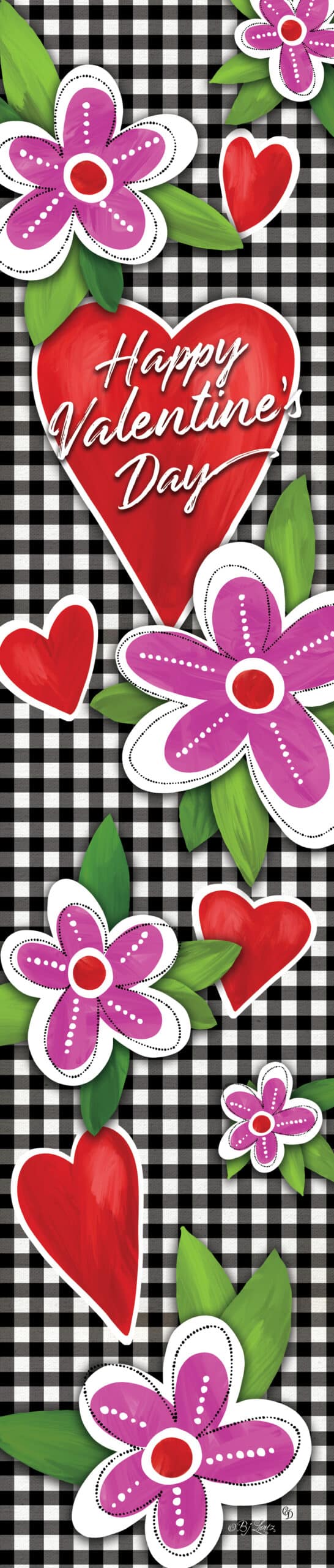 Gingham Valentine Yard Expression