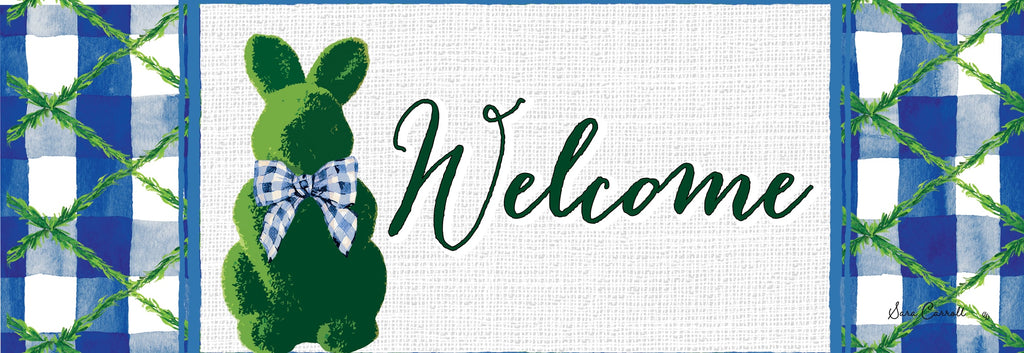 Bunny Topiary Signature Sign