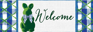 Bunny Topiary Signature Sign