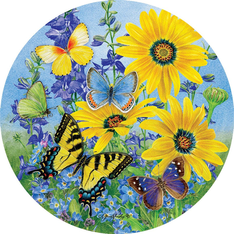 Blue & Yellow Butterflies Accent Magnet