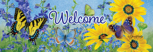 Blue & Yellow Butterflies Signature Sign