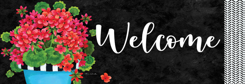 Blue Pot Geranium Signature Sign