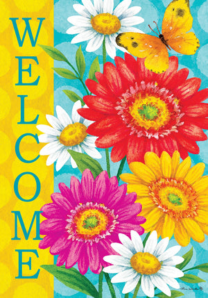 Happy Gerberas Garden Flag