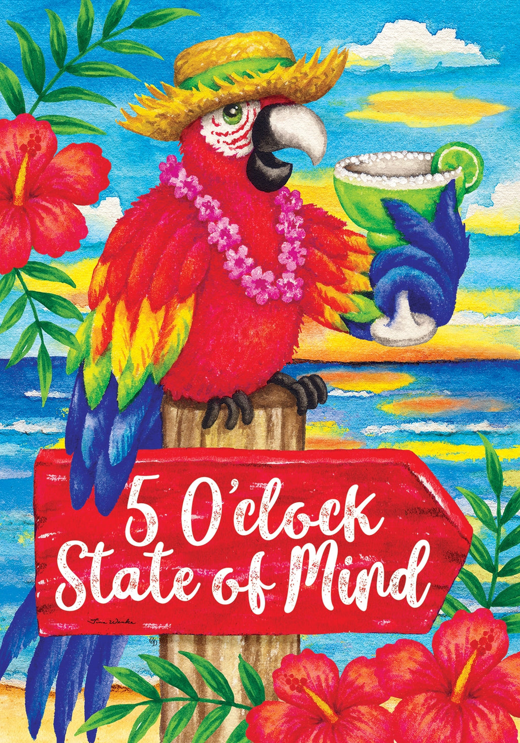5 O'Clock State of Mind Garden Flag