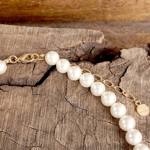 Boho Bee Pearls Statement Necklace