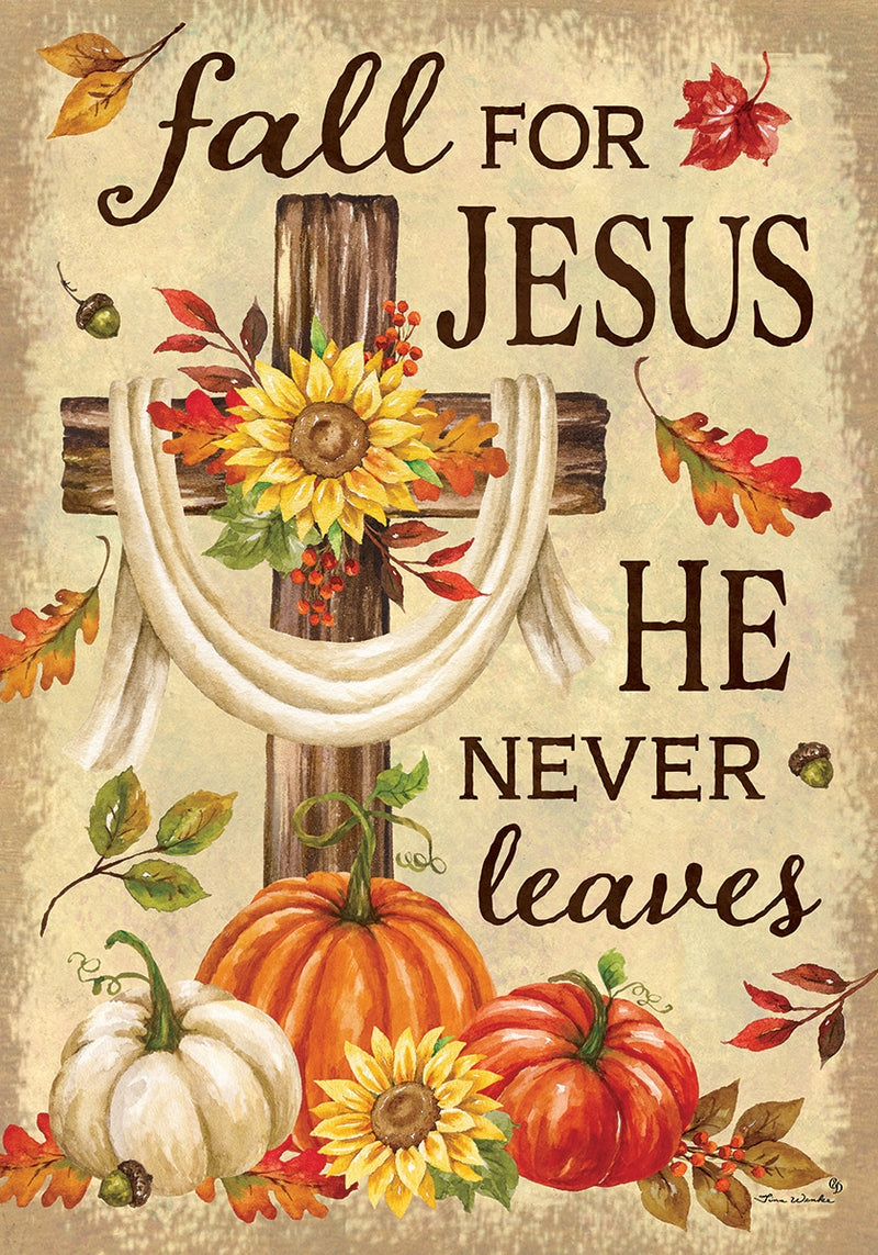 Fall for Jesus House Flag