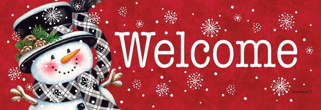 Black & Red Snowman Signature Sign