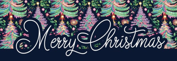 Retro Trees Signature Sign