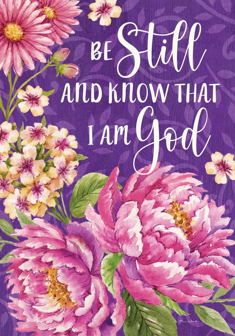 Be Still Garden Flag