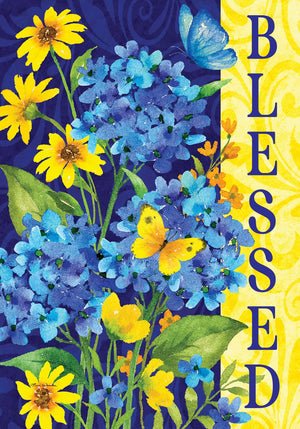 Blessed Hydrangeas Garden Flag