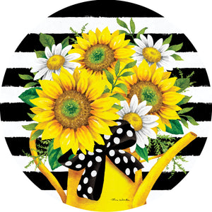 Sunflower Watering Cans Accent Magnet