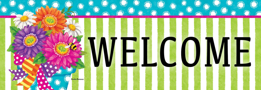 Gerbera Stripes Signature Sign