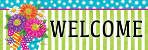 Gerbera Stripes Signature Sign