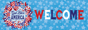 God Bless Wreath Signature Sign