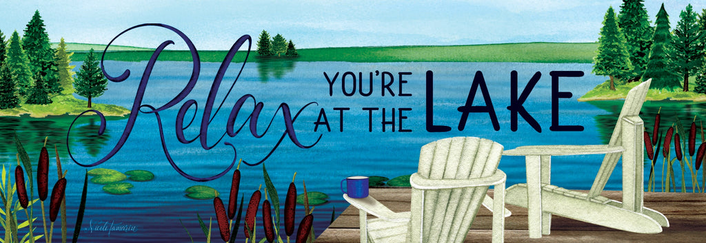 Relax Lake Signature Sign