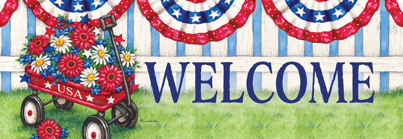 Patriotic Wagon Signature Sign