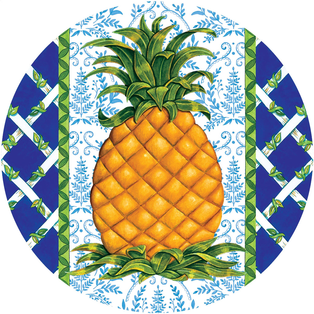 Elegant Pineapple Accent Magnet