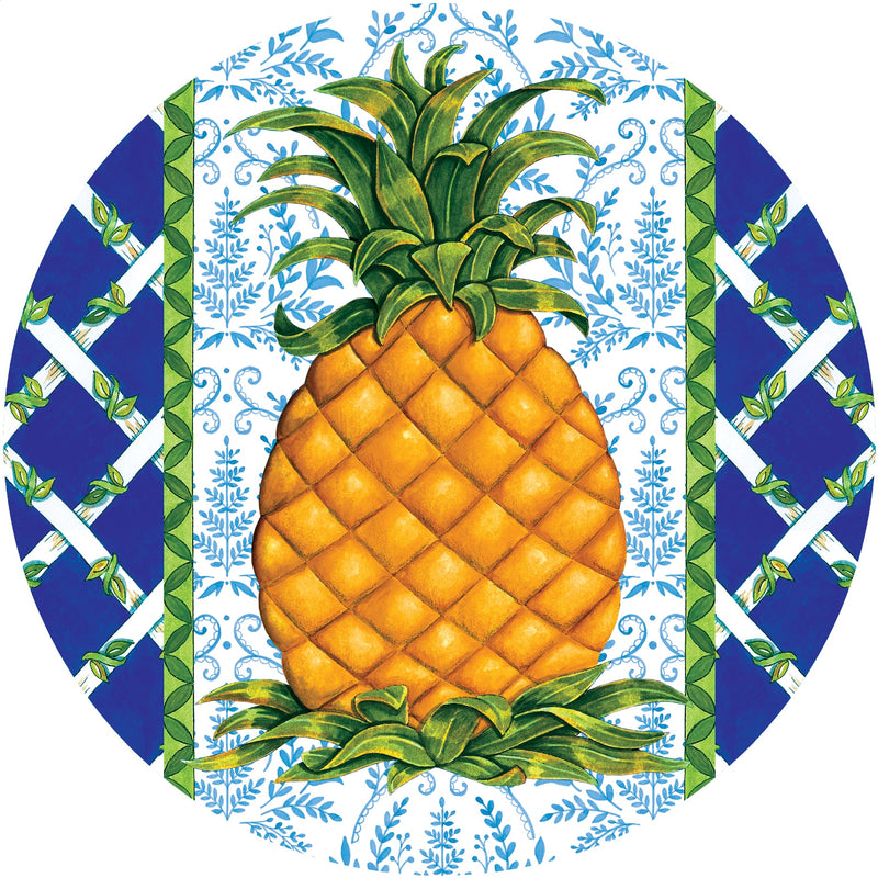 Elegant Pineapple Accent Magnet