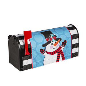 Patterned Snowman Mailbox Cover