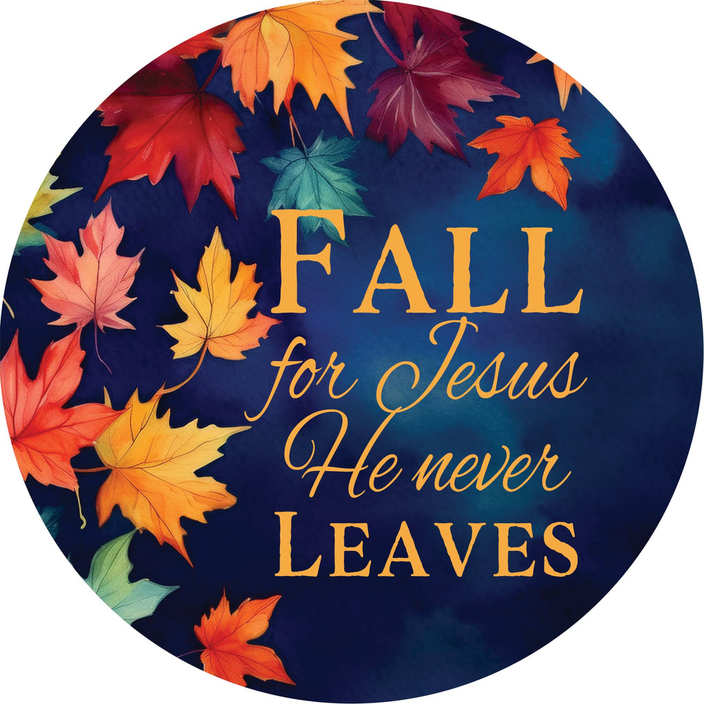 Jesus Never Leaves Accent Magnet