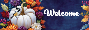 Mums & Chickadee Signature Sign
