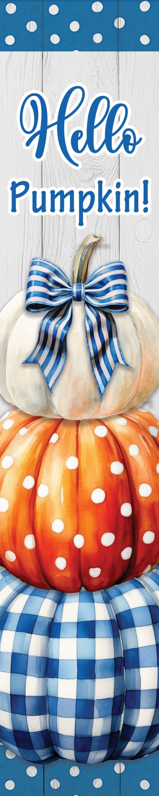 Gingham Pumpkin Stack Yard Expression